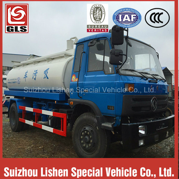 Carbon Steel 9000L Sewage Suction Tanker 