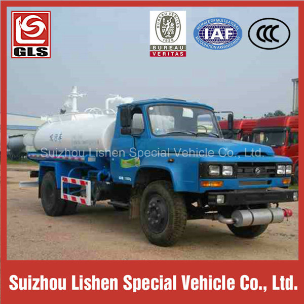 2-Axle 6000L Sewage Suction Tanker Truck 