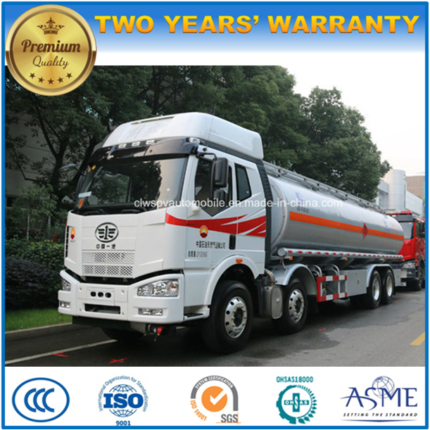 FAW 30000 Liters Fuel Tank Truck 8X4 Heavy Duty Oil Tanker Truck 