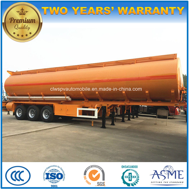 3 Axles Customized Tank Truck Trailer 45000L Fuel Tanker Semi Trailer 