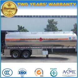 2 Fuwa Axles Oil Tanker Trailer 37000L Stainless Steel Tank Semi Trailer