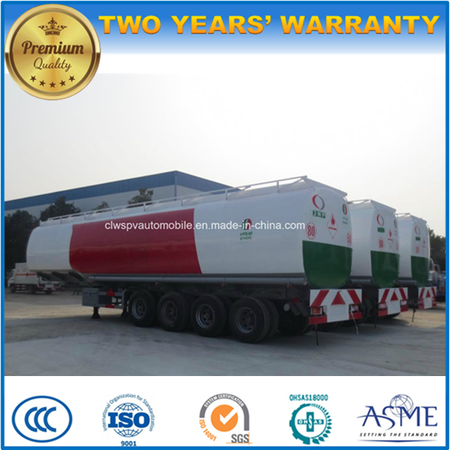 4 Axles Oil Transport Steel Fuel Tanker 60, 000 Liters Semi Trailers 