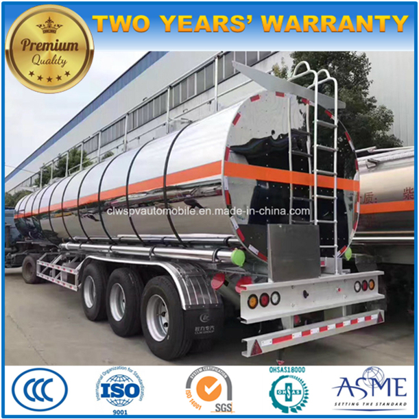 45000L Aluminum Alloys Tanker Semi Trailer 40t Gasoline Tank Trailer 