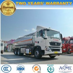 HOWO 20 T Aluminum Alloy Tanker Truck 25000 L Fuel Tank Truck for Sale