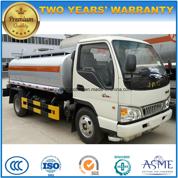 JAC 5 Tons Refuel Tanker 5000 Liters Oil Tank Transport Truck 