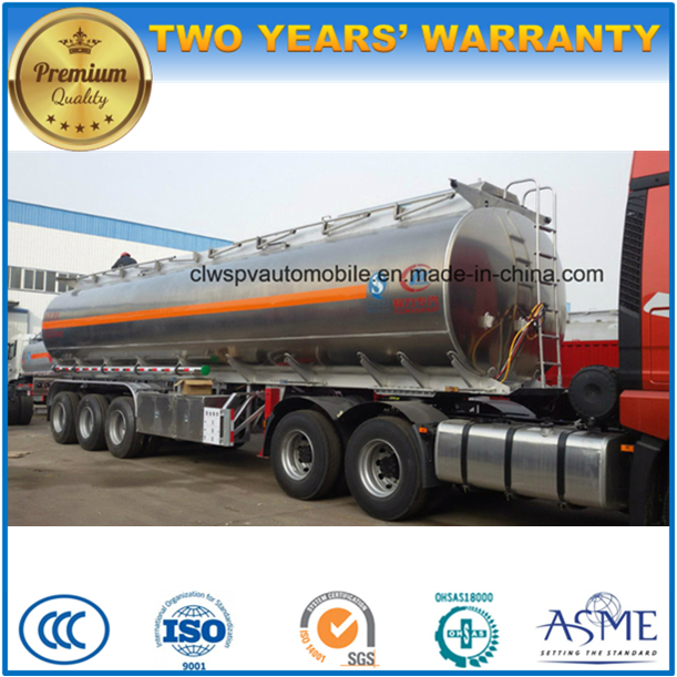 40kl Aluminium Alloy Tanker Trailer 40000 Liters High Quality Fuel Tank Trailer 