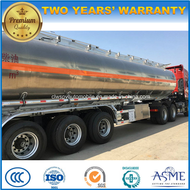 45000 L Aluminum Alloy Fuel Tanker 45cbm Fuel Tank Truck Trailer for Sale 