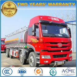 FAW 4 Axles Oil Tanker10 Wheels Aluminium 25000 L Fuel Tank Truck