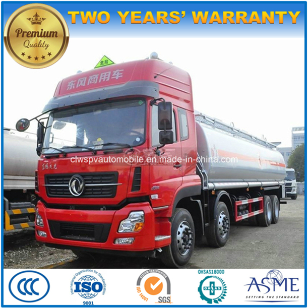 30 T Dongfeng 8*4 Heavy Duty Oil Tanker 30000 Liters Fuel Tank Truck 