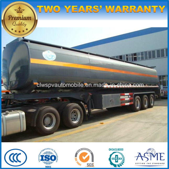 3 Axles Crude Oil Steel Semi Trailer 40000 L Fuel Tanker Trailer Peice 