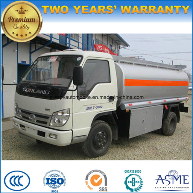 4t Carbon Steel Fuel Bowser Truck 5 Tons Fuel Tanker Truck for Sale 