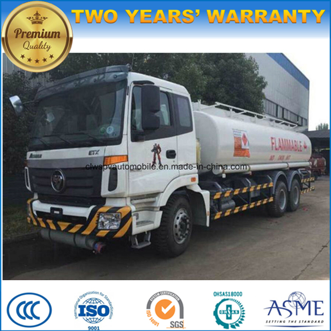 Foton Auman 6X4 20 Tons to 22 Tons Fuel Tank Truck 20000 L Fuel Bowser Truck 