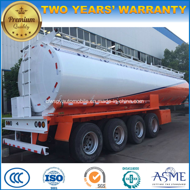 4 Axles Customized 50000 to 60000 L Fuel Tank Truck Semi Trailer for Export 