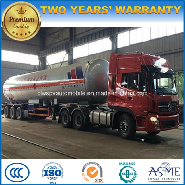 60 Cbm M3 Liquefied Gas Tank Trailer 60000 Liters LPG Transport Truck 