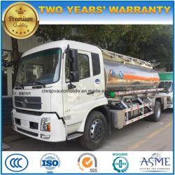 4X2 Oil Transport Truck 15000L Aluminum Alloys Fuel Tanker Truck