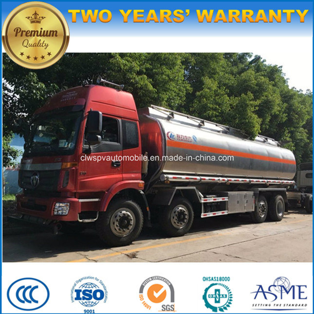 Heavy Duty 30 Tons Fuel Truck 4 Axles Aluminum Alloy Gasoline Tank Truck 