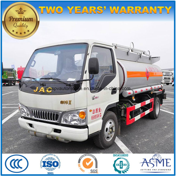 JAC 4X2 4000 L to 5000 L Oil Transport Tank Dispenser Truck 