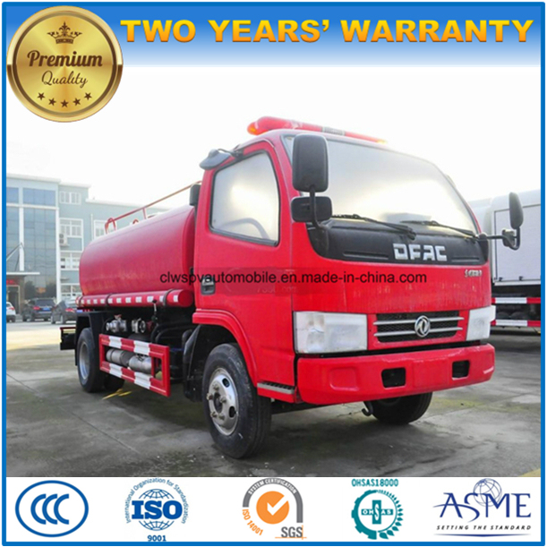 Dongfeng 6 Wheels 5000 L Water Fire Fighting Vehicle 5 Tons Water Tanker Truck 