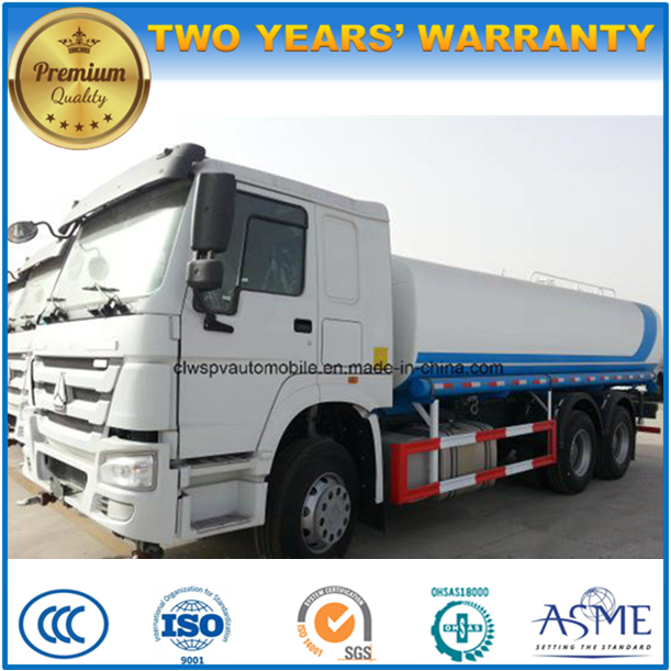 Sinotruk 6*4 3 Axles 25 Cbm Sprinkler 25000 L Water Tank Truck 