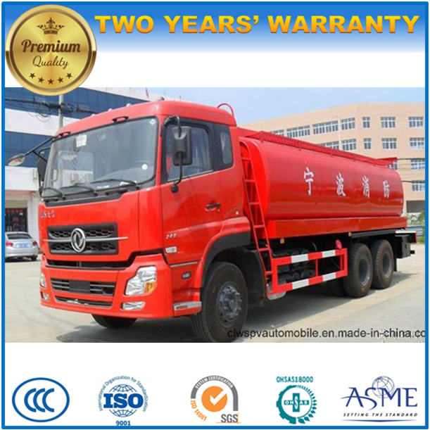 Dongfeng 6X4 25000 Liters Water Tender Truck 25 Kl Engine Fire Fighting Truck 