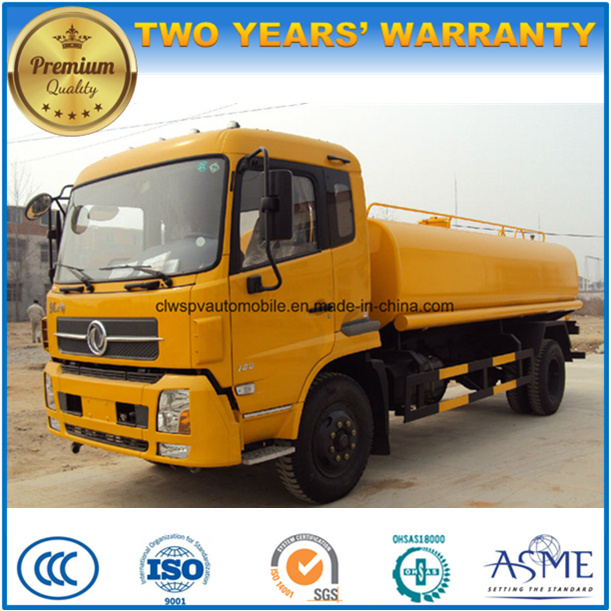 Dongfeng 4X2 6 Wheels Street Sprinkler 15000 L Water Tank Truck 