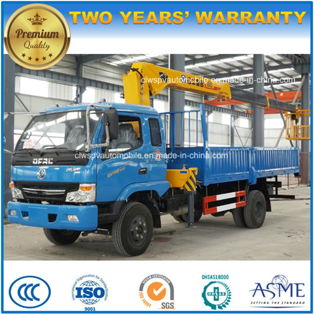 6 Wheels 4 T Telescopic Crane Loading Truck Mounted with Crane 