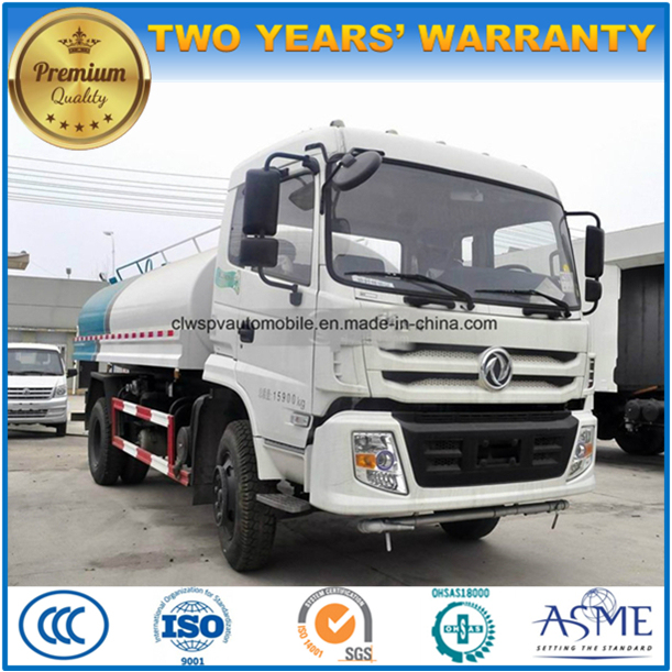 240 HP 15 Tons 4X2 Water Transport Truck 15000 Liters Water Tanker Truck 