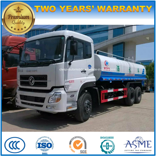 6X4 Heavy Duty Hot Sale 20 Tons Water Transport Truck 20000 L Tank Truck 