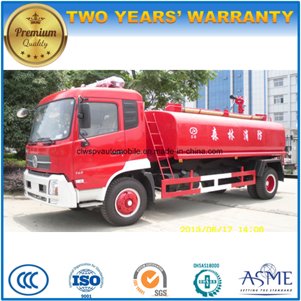 Dongfeng 4X2 12000 Liters Fire Engine Truck 12 Kl Water Tanker Truck 