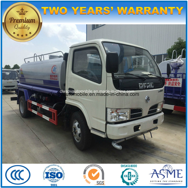 5000L 6 Wheels Sprinkler Truck 5 Tons Water Tank Truck for Sale 