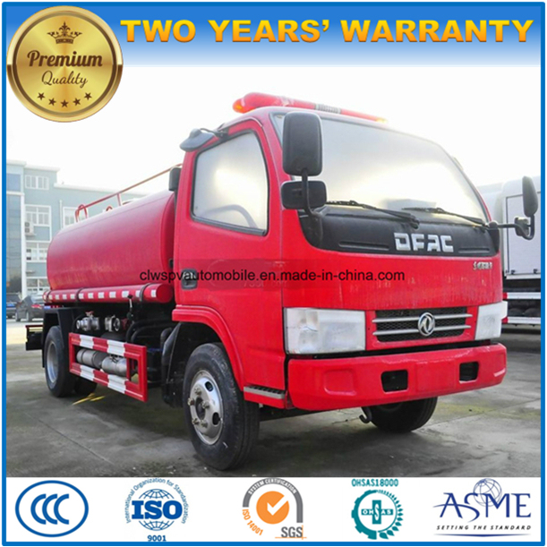 Dongfeng 6 Wheels 5000 Liters Water Fire Fighting Tank Truck 