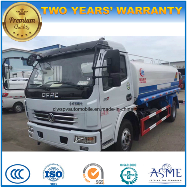 8000 Liters Street Sprinkler 6 Wheels Water Transport Truck for Sale 