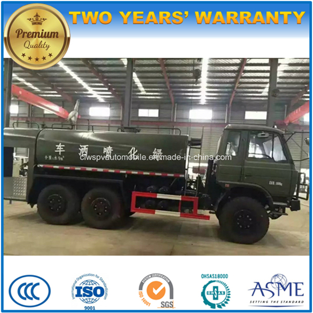 6X6 off Road Dongfeng 10cbm Sprinkler 10000 L Water Tanker Tender Truck 