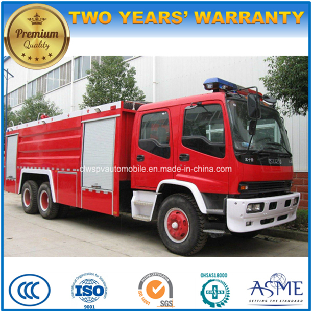 6X4 Isuzu 12 T Water Tank Fire Engine 12000 L Water Fire Fighting Truck 