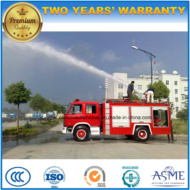 Dongfeng 4X2 6000L Water Tanker Fire Engine 2000L Foam Tank Fire Extinguish Truck 