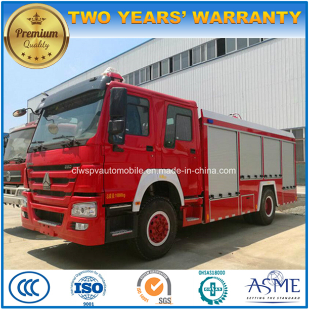 Sinotruk HOWO 4X2 Fire Engine Truck 10 Tons Fire Fighting Truck 