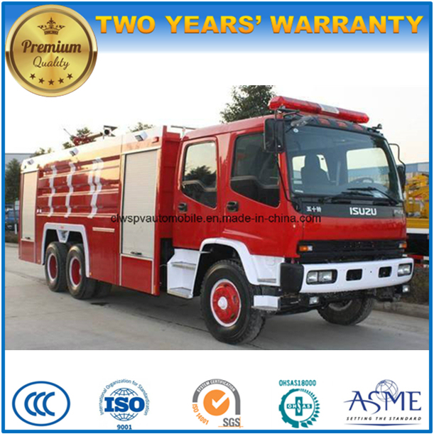 Isuzu 6X4 8000 L Water 2000 L Foam Extinguish Tanker Fire Engine Truck 