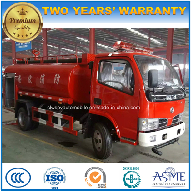 Dongfeng 4X2 Fire Engine 4000 L Water Tank Fire Fighting Truck 