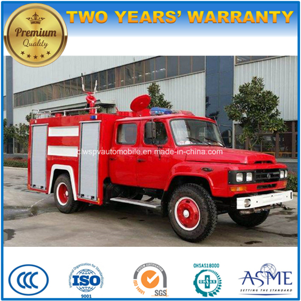 4X2 Dongfeng 6 M3 Water Fire Fighting Tank 2 M3 Foam Fire Extinguish Truck 