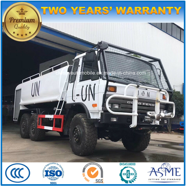 6X6 Water Truck 10 Tons Sprinkler Truck Export for Un 