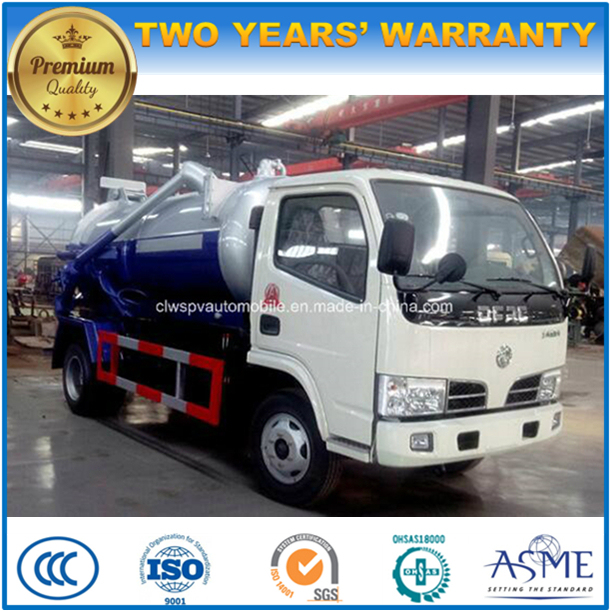 3 to 4 Cubic Meters Suction Sewage Truck Price 