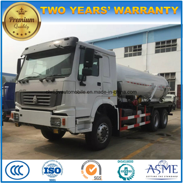 Sinotruk 6X4 HOWO 18000L Sewage Suction Vacuum Sewer Truck 