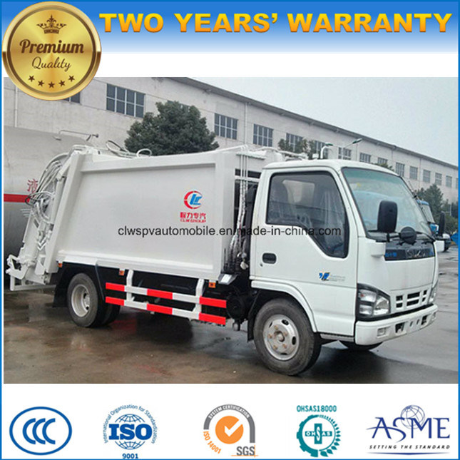 Isuzu 5t Waste Transport Truck 5 Cbm Compactor Garbage Truck 