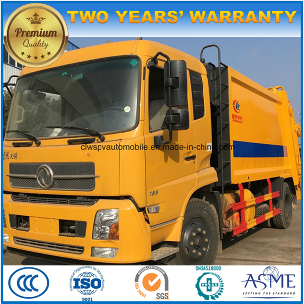 Dongfeng 15t LHD Refuse Truck 15 Cubic Meters Garbage Compress Truck Price 