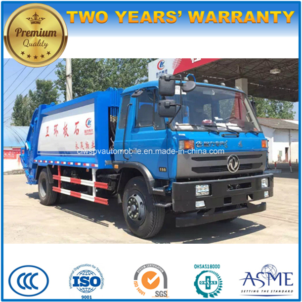 12 T 12 Tons Compactor Garbage Truck 12 Cbm Refuse Collect and Transport Truck 