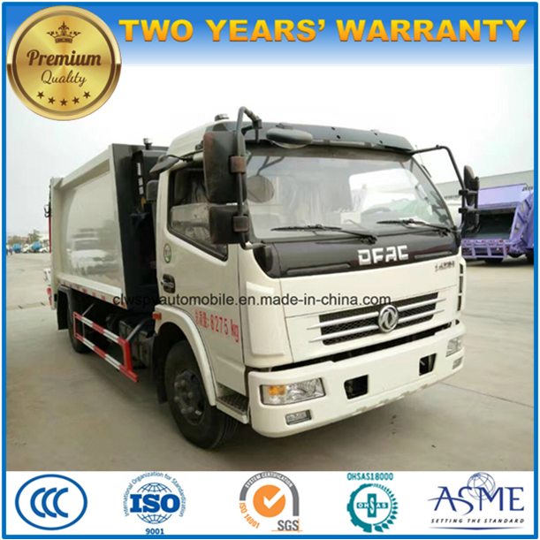 6 Tons to 8 Tons High Quality Refuse Compress and Garbage Transport Truck 