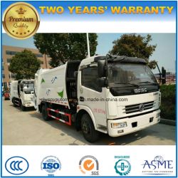 Dongfeng 6 Wheels 125HP Rubbish Collect Truck 7 Tons Compactor Garbage Truck