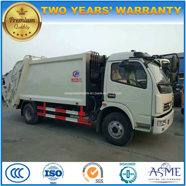 8m3 Refuse Compress and Transport 8 Tons Compactor Garbage Truck Price 