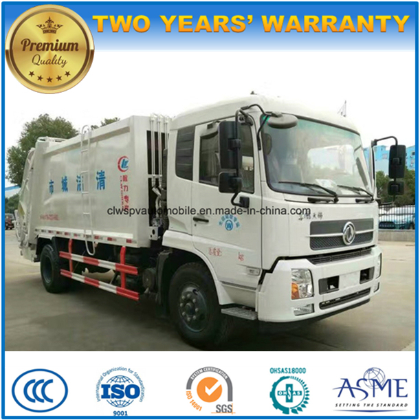 6 Wheels High Quality 12 Tons Refuse Compactor Truck 12 Cbm Garbage Transport Truck 