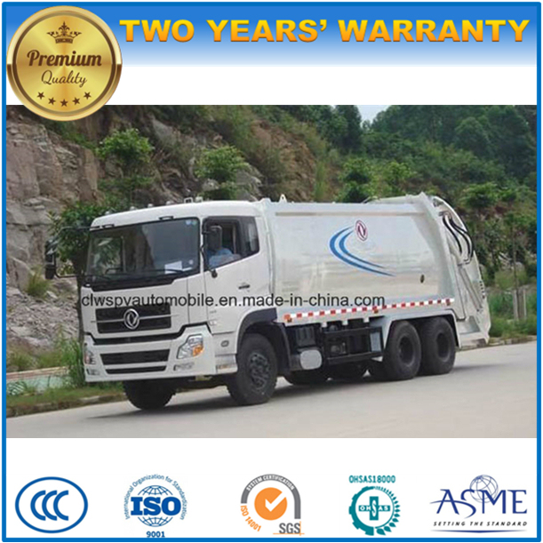 6X4 Customized 195kw Refuse Wagon 20t Compactor Garbage Truck Price 